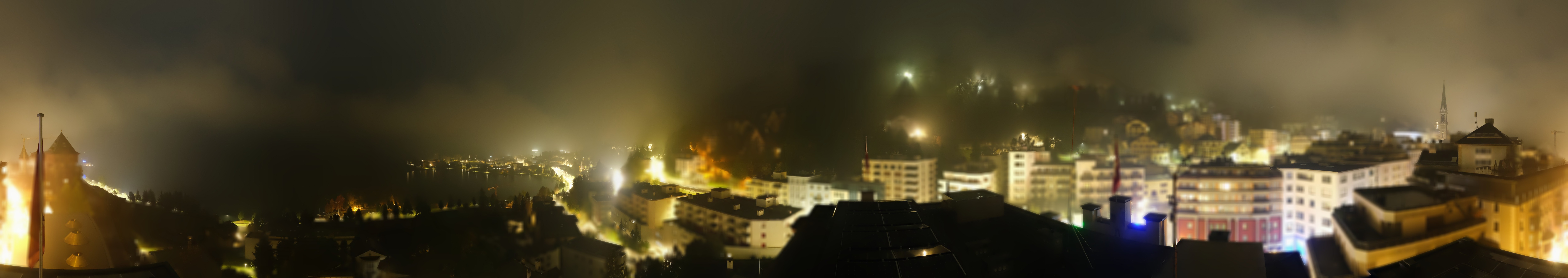 Archived image Webcam St. Moritz village II View from Hotel Schweizerhof towards St. Moritz Bad