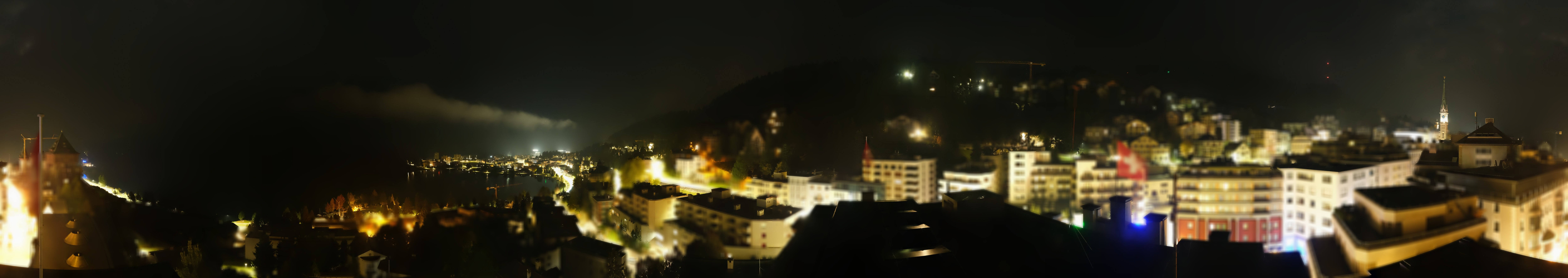 Archiv Foto Webcam St. Moritz Dorf II Ausblick Hotel Schweizerhof Richtung St. Moritz Bad