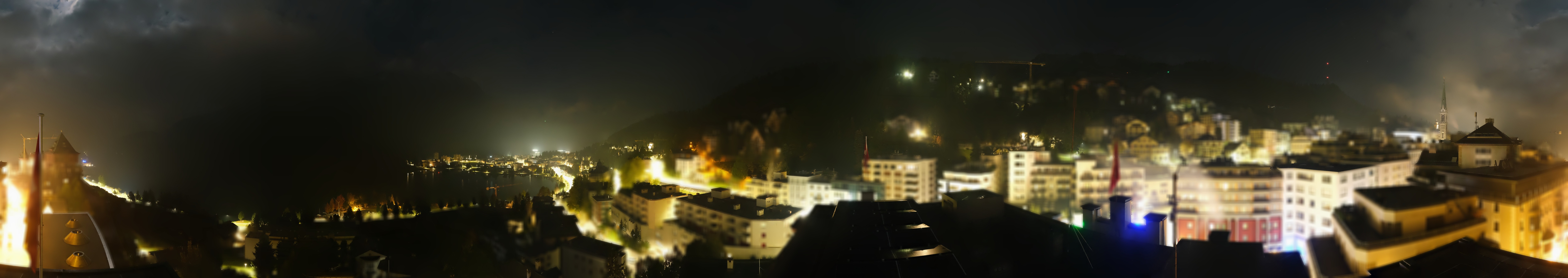 Archiv Foto Webcam St. Moritz Dorf II Ausblick Hotel Schweizerhof Richtung St. Moritz Bad