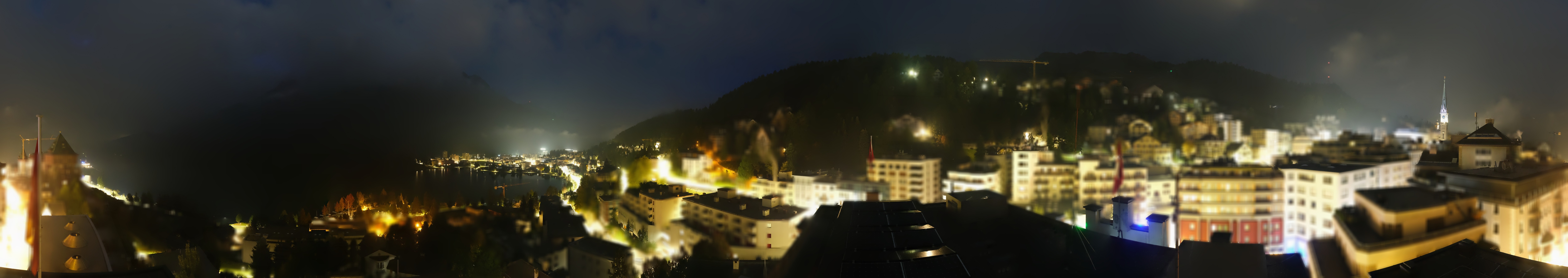 Archiv Foto Webcam St. Moritz Dorf II Ausblick Hotel Schweizerhof Richtung St. Moritz Bad