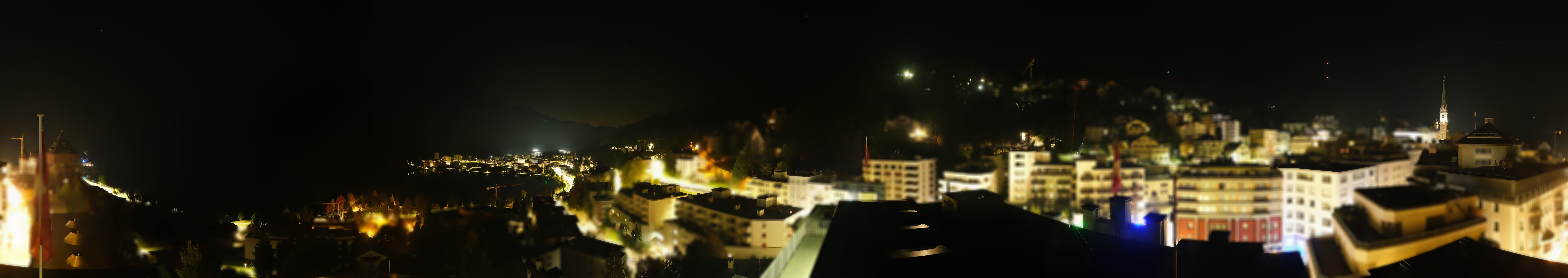 Archived image Webcam St. Moritz village II View from Hotel Schweizerhof towards St. Moritz Bad