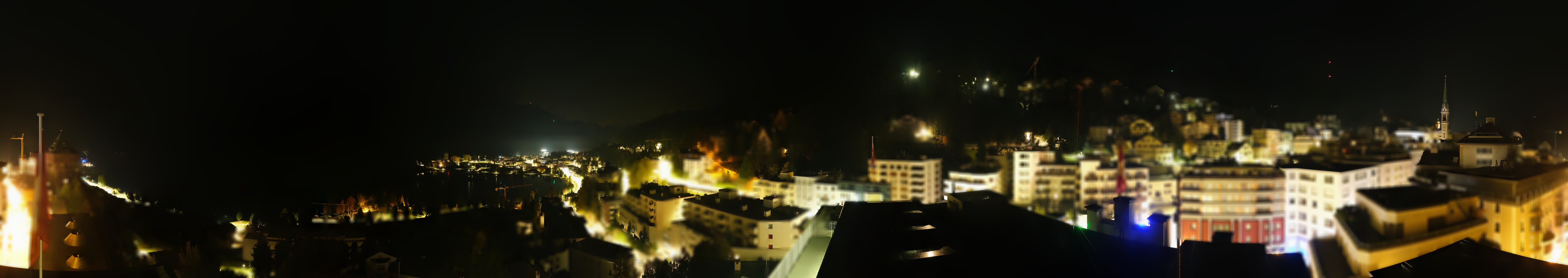 Archived image Webcam St. Moritz village II View from Hotel Schweizerhof towards St. Moritz Bad