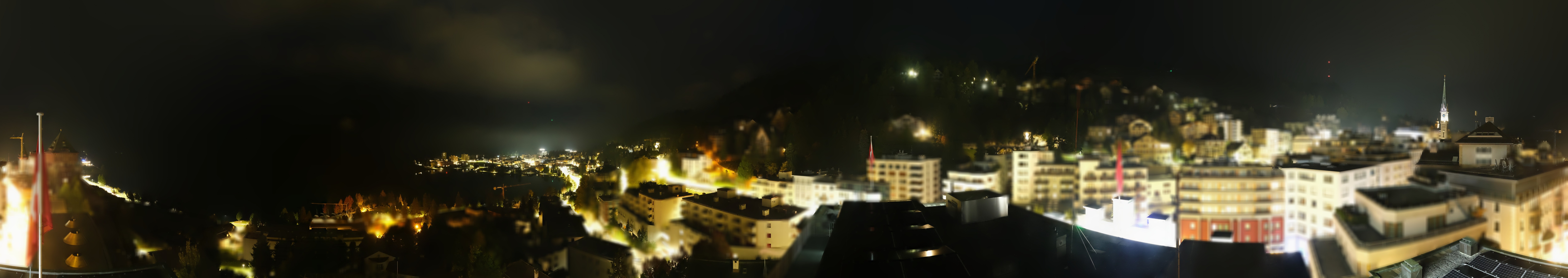 Archived image Webcam St. Moritz village II View from Hotel Schweizerhof towards St. Moritz Bad