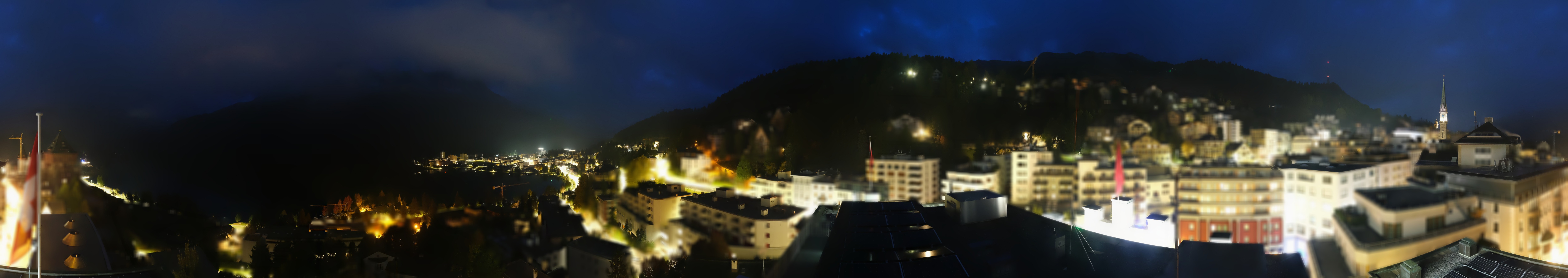 Archived image Webcam St. Moritz village II View from Hotel Schweizerhof towards St. Moritz Bad