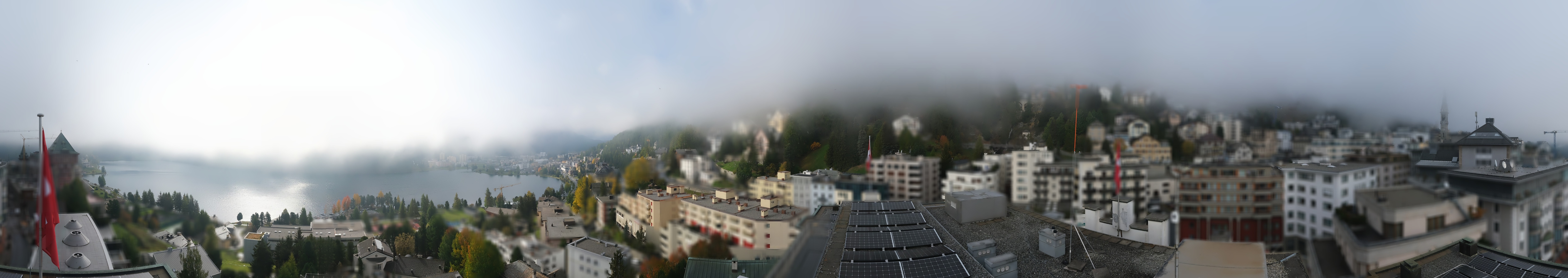 Archived image Webcam St. Moritz village II View from Hotel Schweizerhof towards St. Moritz Bad