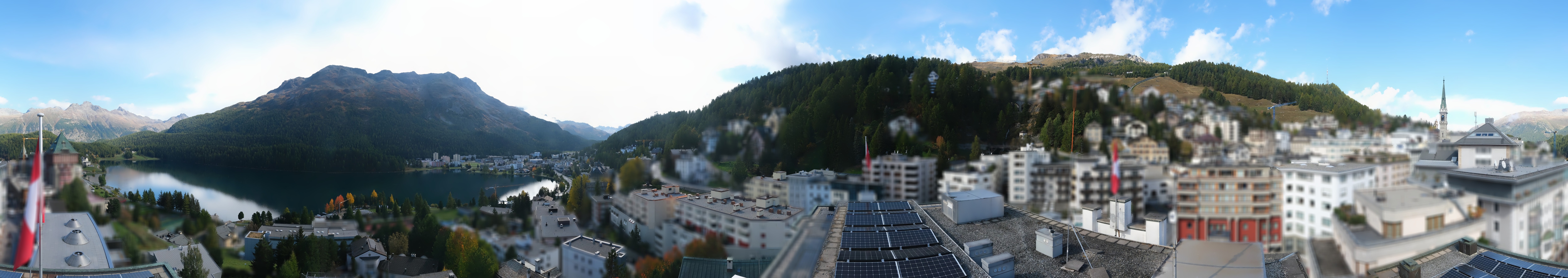 Archived image Webcam St. Moritz village II View from Hotel Schweizerhof towards St. Moritz Bad