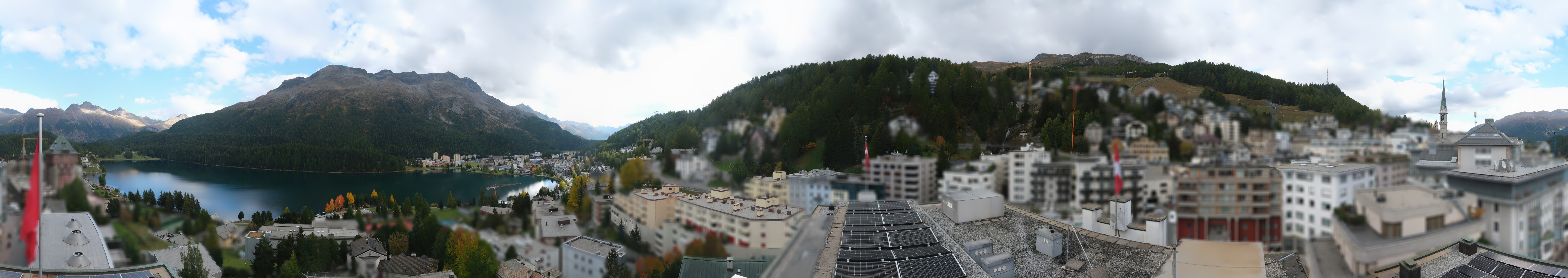 Archived image Webcam St. Moritz village II View from Hotel Schweizerhof towards St. Moritz Bad