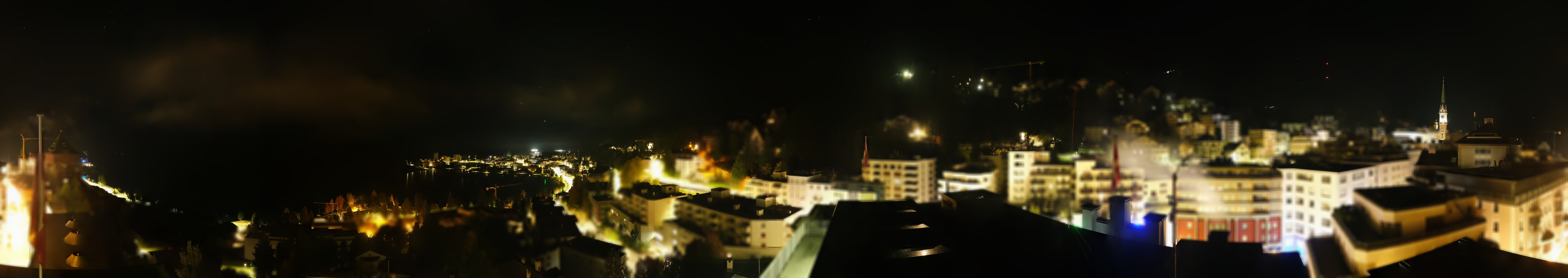 Archived image Webcam St. Moritz village II View from Hotel Schweizerhof towards St. Moritz Bad