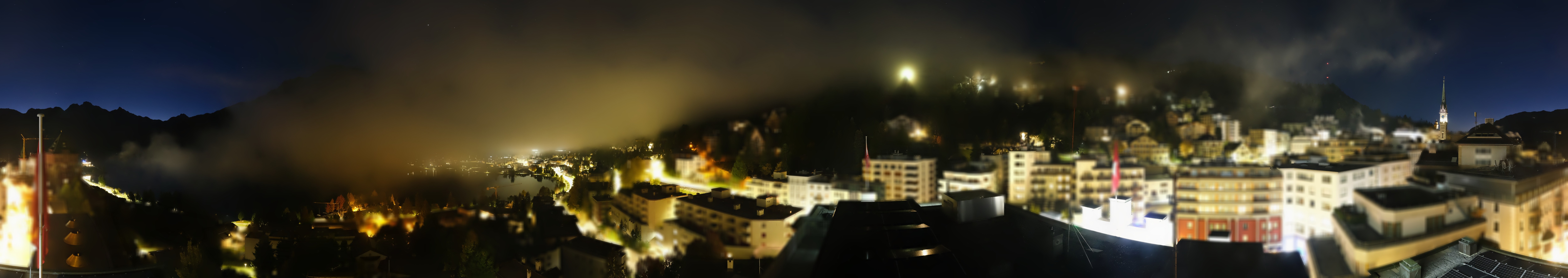 Archived image Webcam St. Moritz village II View from Hotel Schweizerhof towards St. Moritz Bad