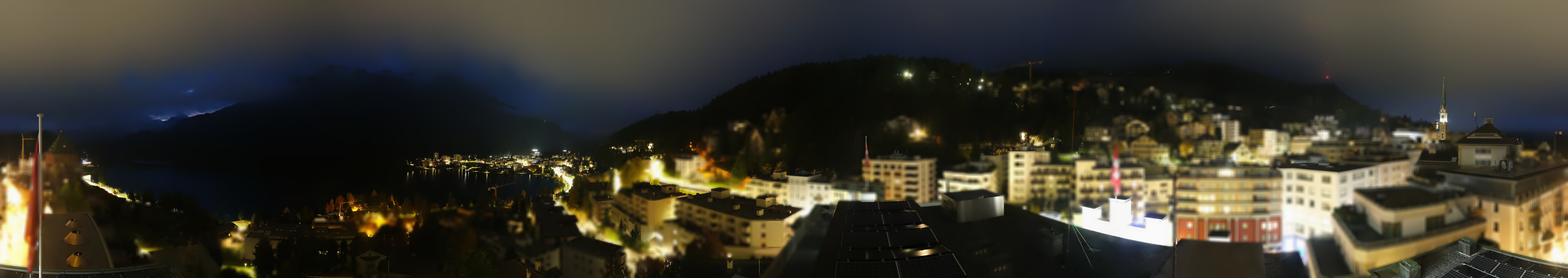 Archiv Foto Webcam St. Moritz Dorf II Ausblick Hotel Schweizerhof Richtung St. Moritz Bad
