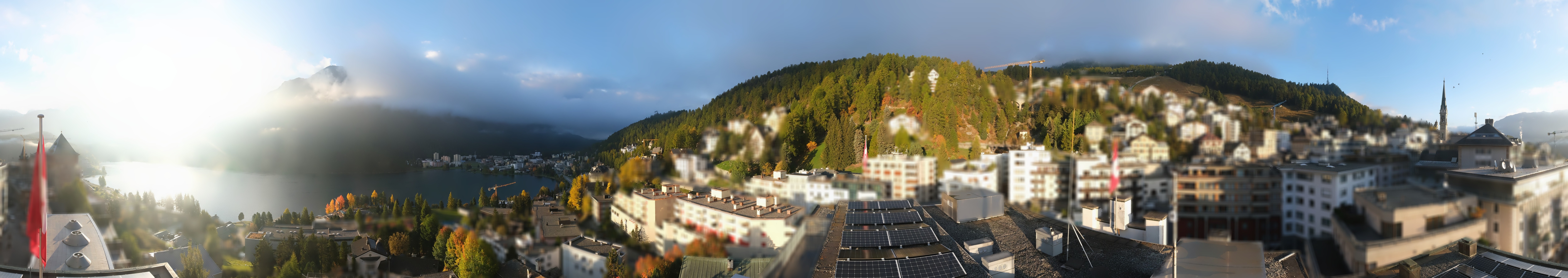Archiv Foto Webcam St. Moritz Dorf II Ausblick Hotel Schweizerhof Richtung St. Moritz Bad