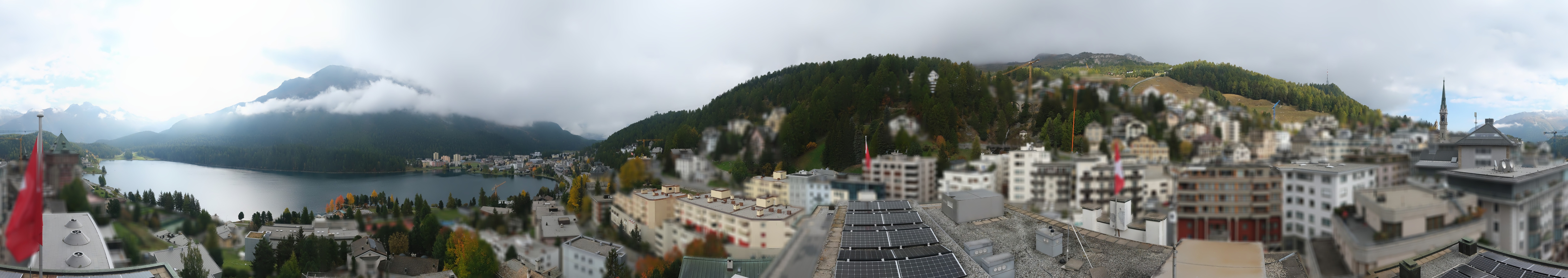 Archiv Foto Webcam St. Moritz Dorf II Ausblick Hotel Schweizerhof Richtung St. Moritz Bad