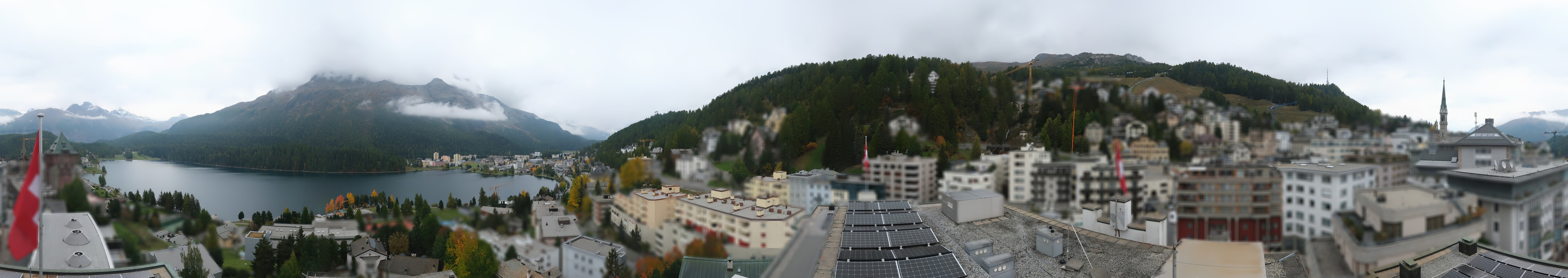 Archiv Foto Webcam St. Moritz Dorf II Ausblick Hotel Schweizerhof Richtung St. Moritz Bad