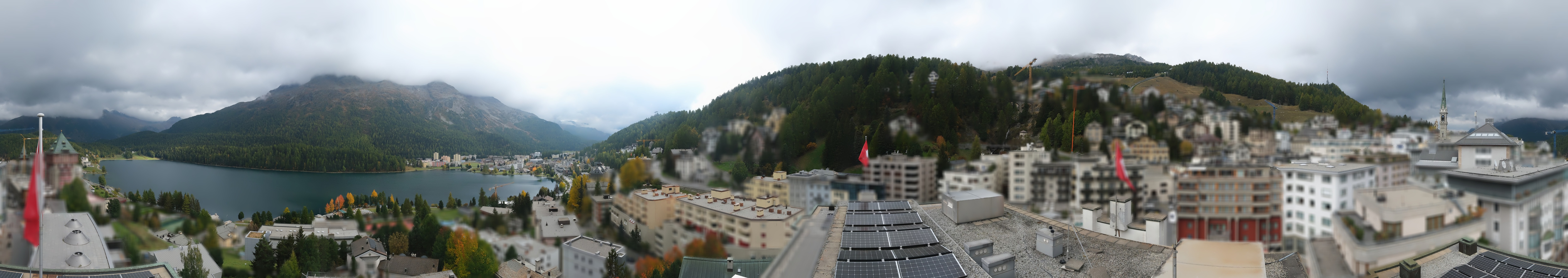 Archiv Foto Webcam St. Moritz Dorf II Ausblick Hotel Schweizerhof Richtung St. Moritz Bad