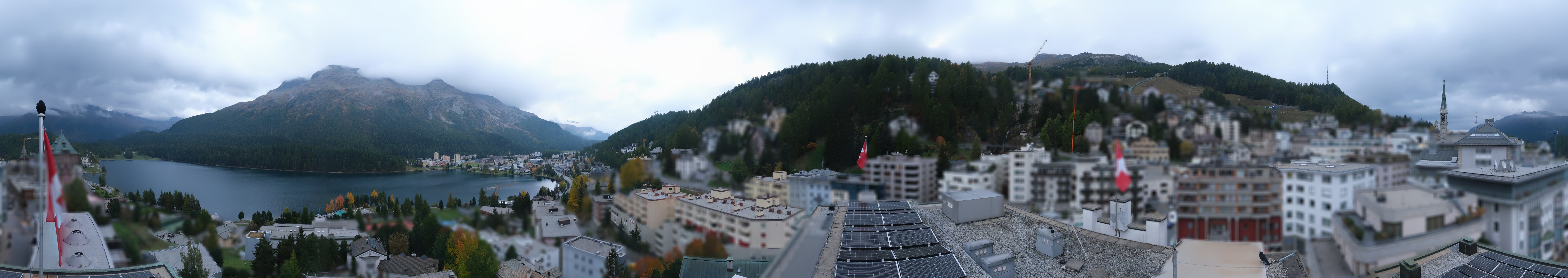 Archiv Foto Webcam St. Moritz Dorf II Ausblick Hotel Schweizerhof Richtung St. Moritz Bad