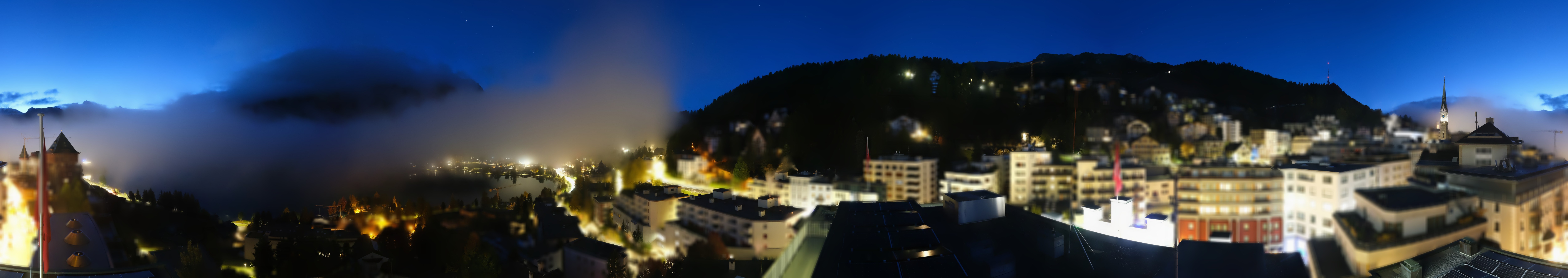 Archiv Foto Webcam St. Moritz Dorf II Ausblick Hotel Schweizerhof Richtung St. Moritz Bad