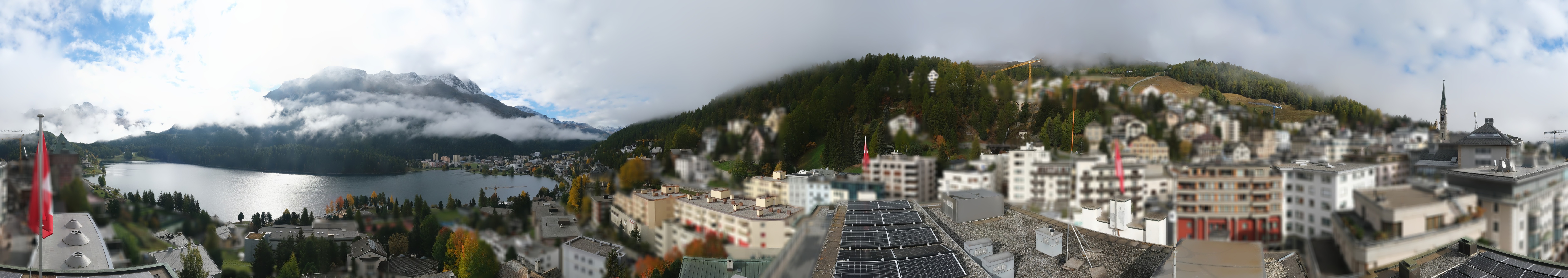 Archiv Foto Webcam St. Moritz Dorf II Ausblick Hotel Schweizerhof Richtung St. Moritz Bad