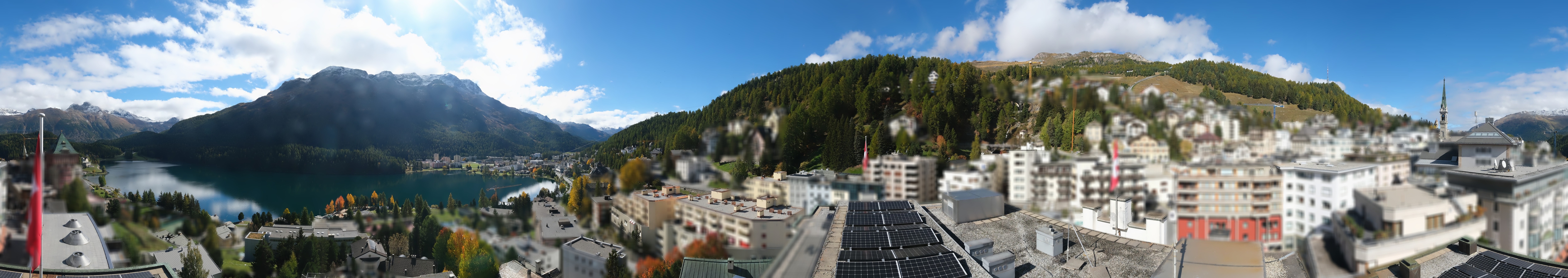 Archiv Foto Webcam St. Moritz Dorf II Ausblick Hotel Schweizerhof Richtung St. Moritz Bad