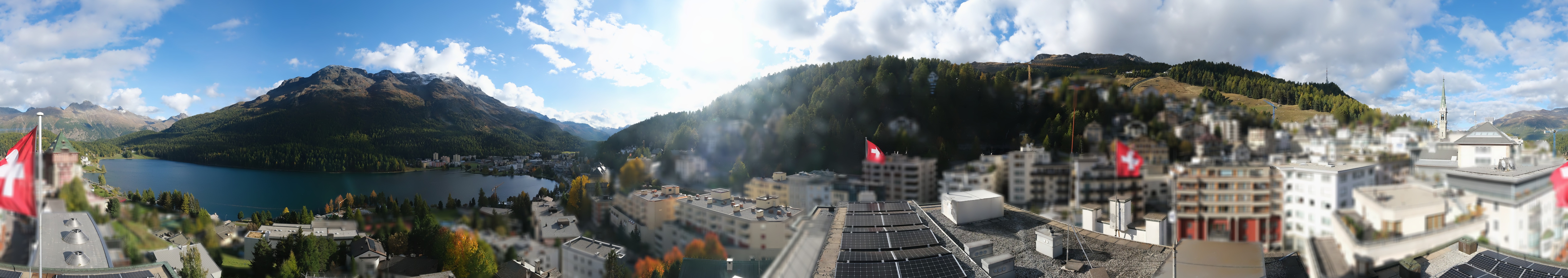 Archiv Foto Webcam St. Moritz Dorf II Ausblick Hotel Schweizerhof Richtung St. Moritz Bad