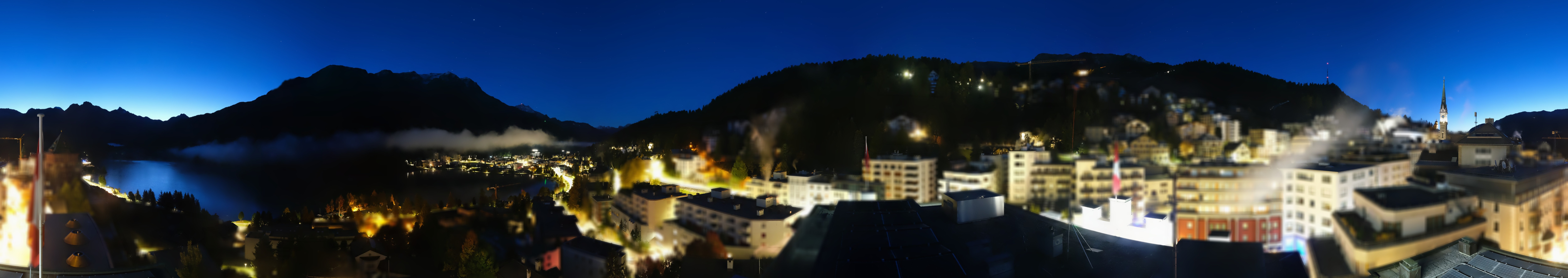 Archiv Foto Webcam St. Moritz Dorf II Ausblick Hotel Schweizerhof Richtung St. Moritz Bad