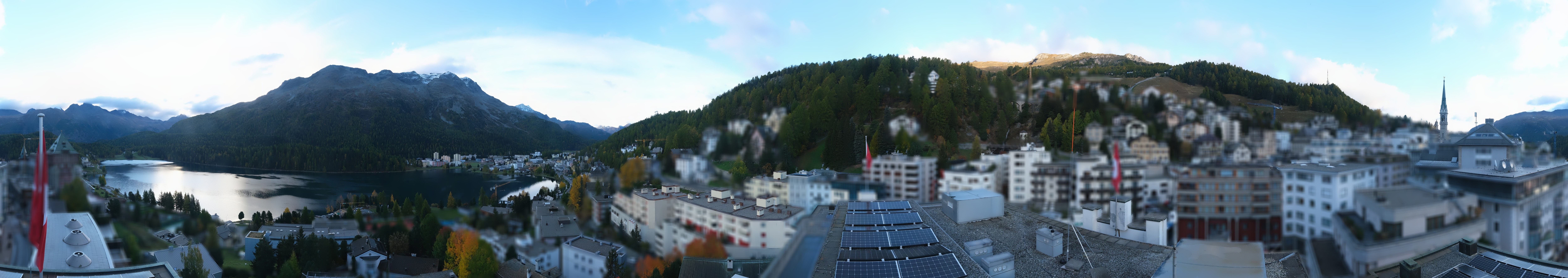 Archiv Foto Webcam St. Moritz Dorf II Ausblick Hotel Schweizerhof Richtung St. Moritz Bad