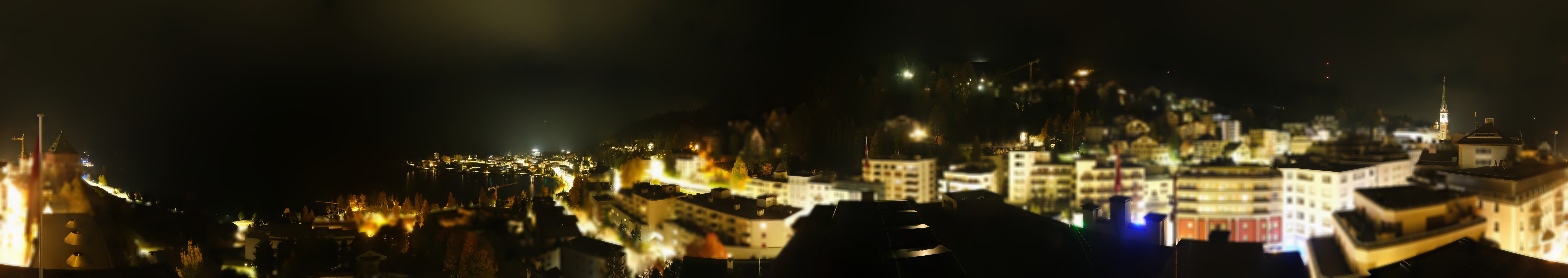 Archiv Foto Webcam St. Moritz Dorf II Ausblick Hotel Schweizerhof Richtung St. Moritz Bad