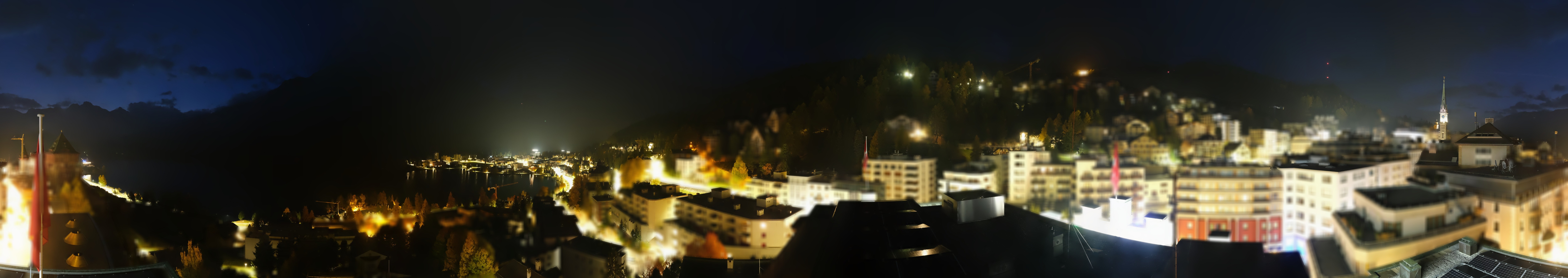 Archiv Foto Webcam St. Moritz Dorf II Ausblick Hotel Schweizerhof Richtung St. Moritz Bad