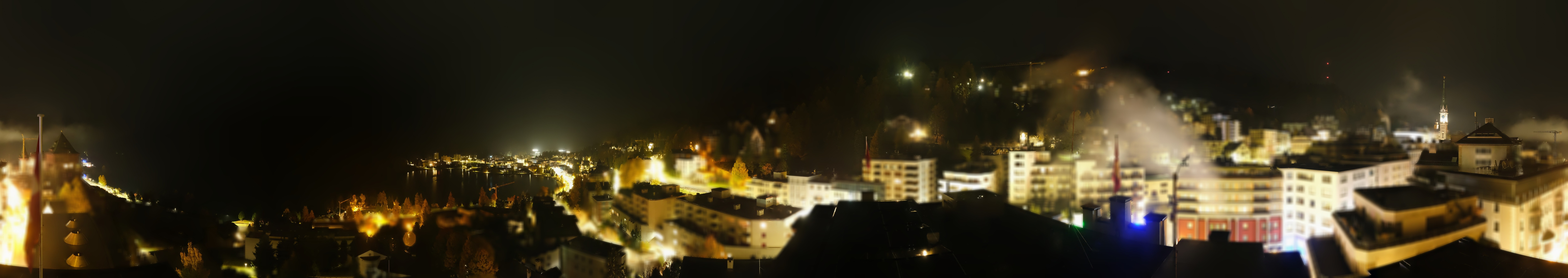 Archiv Foto Webcam St. Moritz Dorf II Ausblick Hotel Schweizerhof Richtung St. Moritz Bad