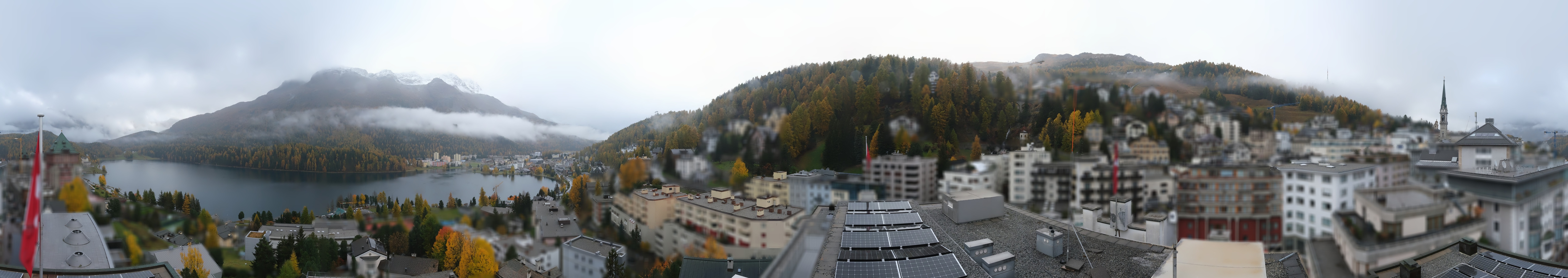 Archiv Foto Webcam St. Moritz Dorf II Ausblick Hotel Schweizerhof Richtung St. Moritz Bad