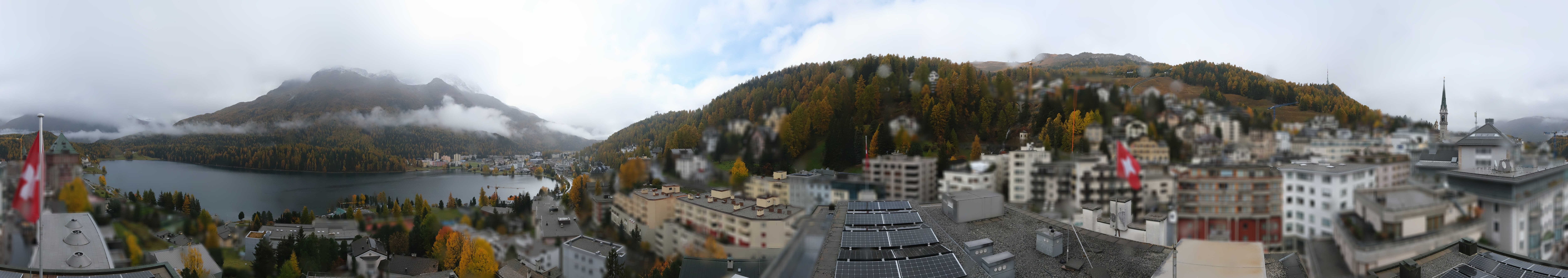 Archiv Foto Webcam St. Moritz Dorf II Ausblick Hotel Schweizerhof Richtung St. Moritz Bad