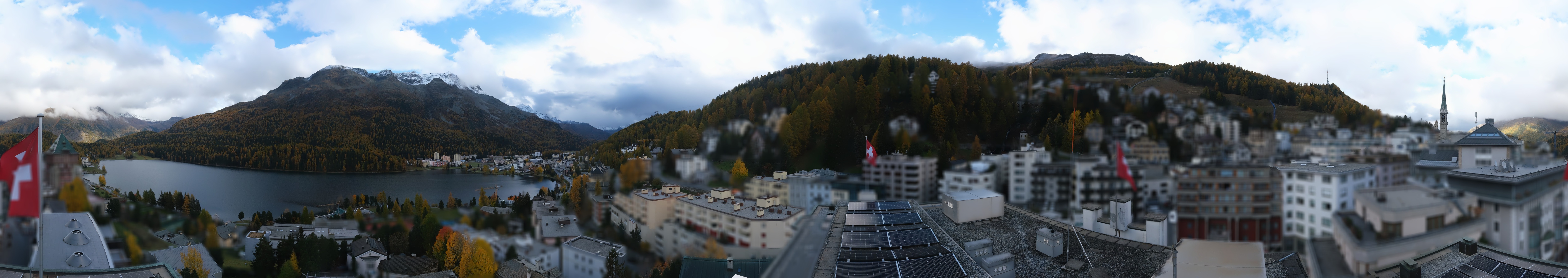Archiv Foto Webcam St. Moritz Dorf II Ausblick Hotel Schweizerhof Richtung St. Moritz Bad