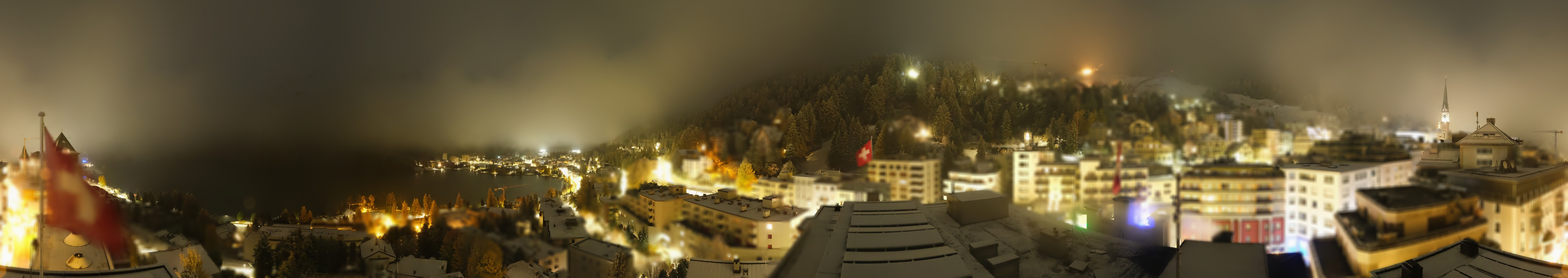 Archiv Foto Webcam St. Moritz Dorf II Ausblick Hotel Schweizerhof Richtung St. Moritz Bad