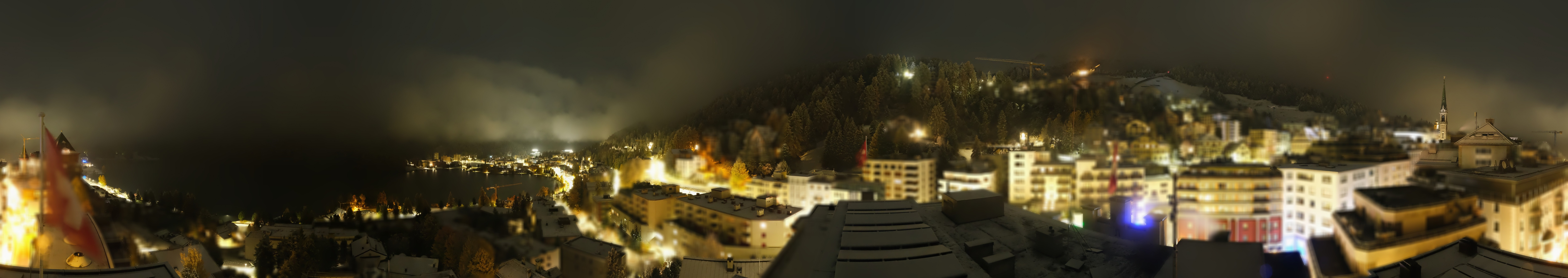 Archiv Foto Webcam St. Moritz Dorf II Ausblick Hotel Schweizerhof Richtung St. Moritz Bad