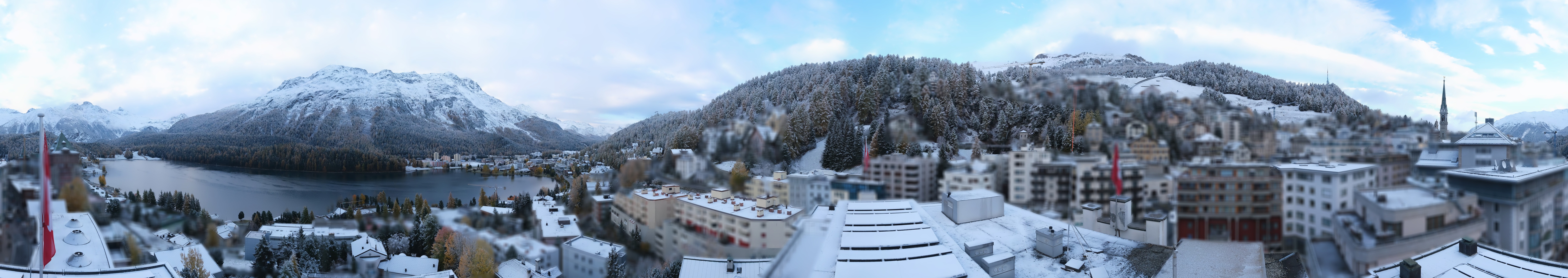 Archiv Foto Webcam St. Moritz Dorf II Ausblick Hotel Schweizerhof Richtung St. Moritz Bad
