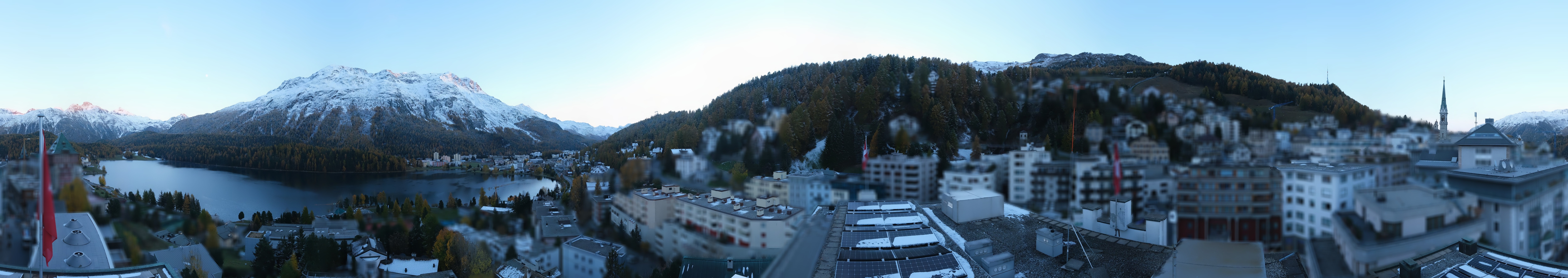 Archiv Foto Webcam St. Moritz Dorf II Ausblick Hotel Schweizerhof Richtung St. Moritz Bad
