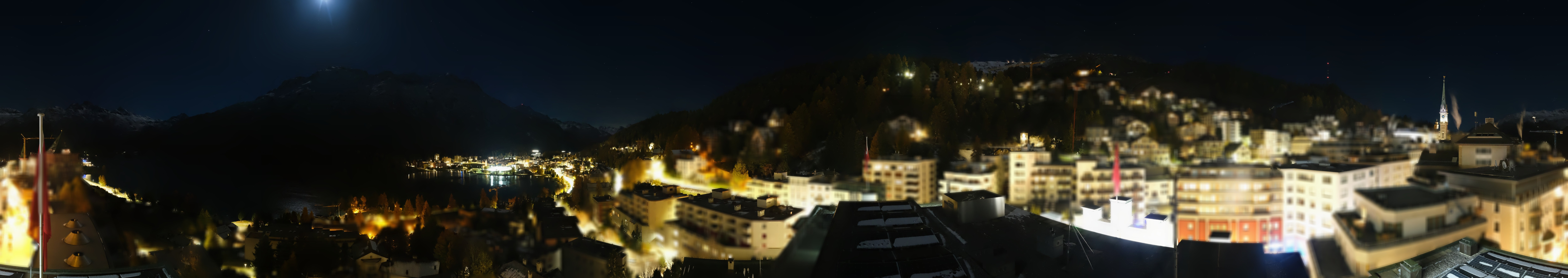 Archiv Foto Webcam St. Moritz Dorf II Ausblick Hotel Schweizerhof Richtung St. Moritz Bad