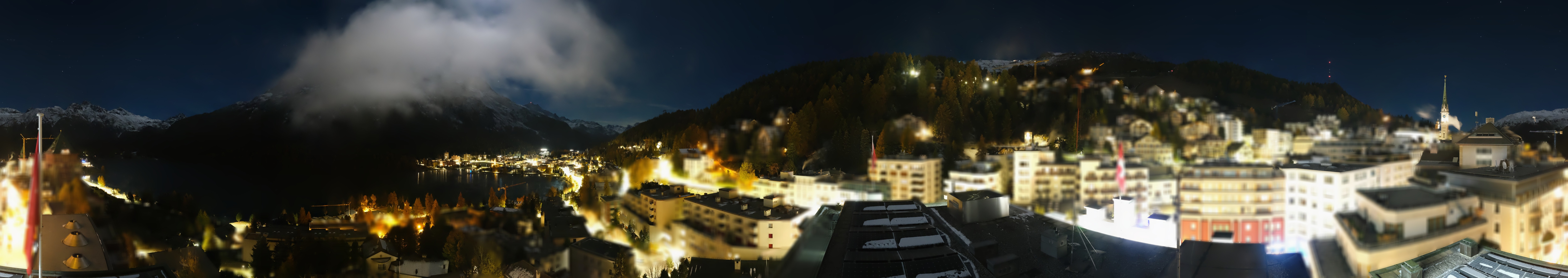Archiv Foto Webcam St. Moritz Dorf II Ausblick Hotel Schweizerhof Richtung St. Moritz Bad
