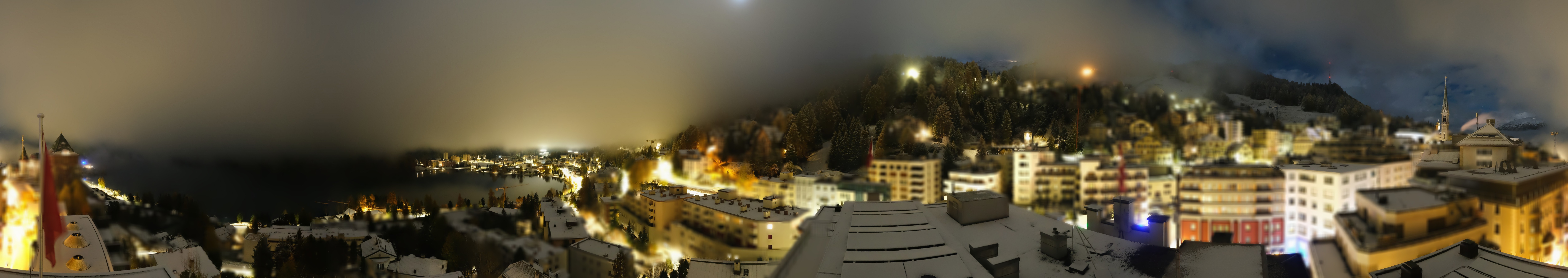 Archiv Foto Webcam St. Moritz Dorf II Ausblick Hotel Schweizerhof Richtung St. Moritz Bad