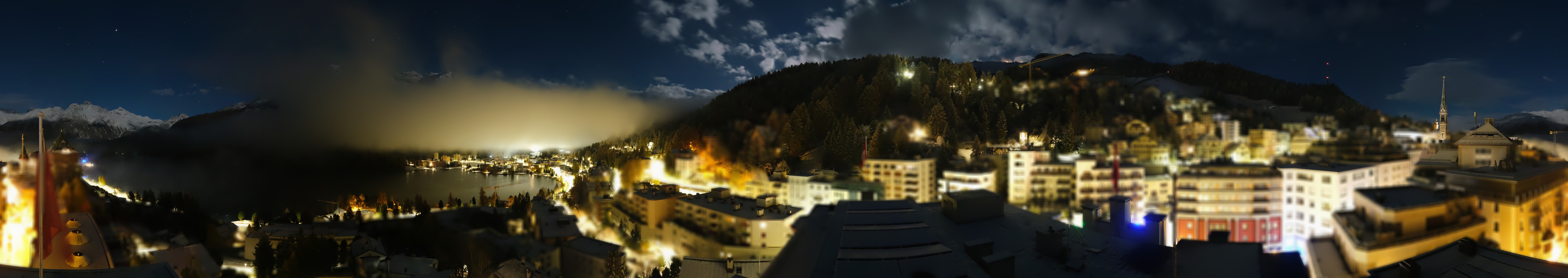 Archiv Foto Webcam St. Moritz Dorf II Ausblick Hotel Schweizerhof Richtung St. Moritz Bad