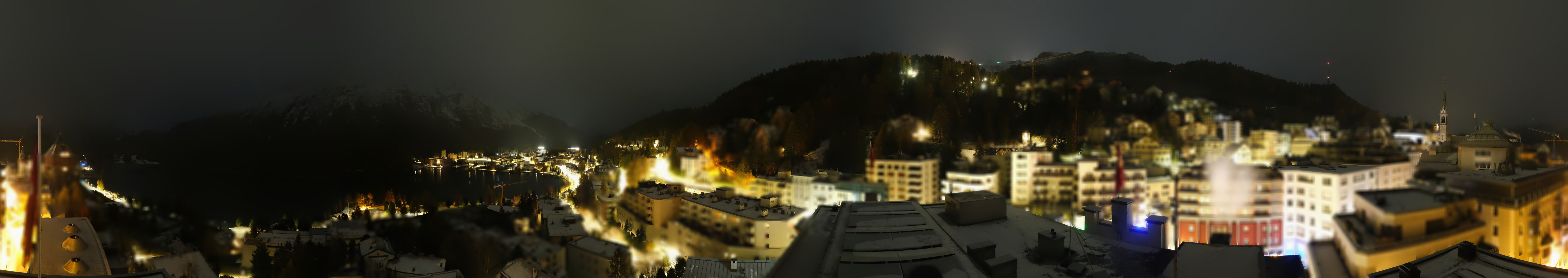 Archiv Foto Webcam St. Moritz Dorf II Ausblick Hotel Schweizerhof Richtung St. Moritz Bad