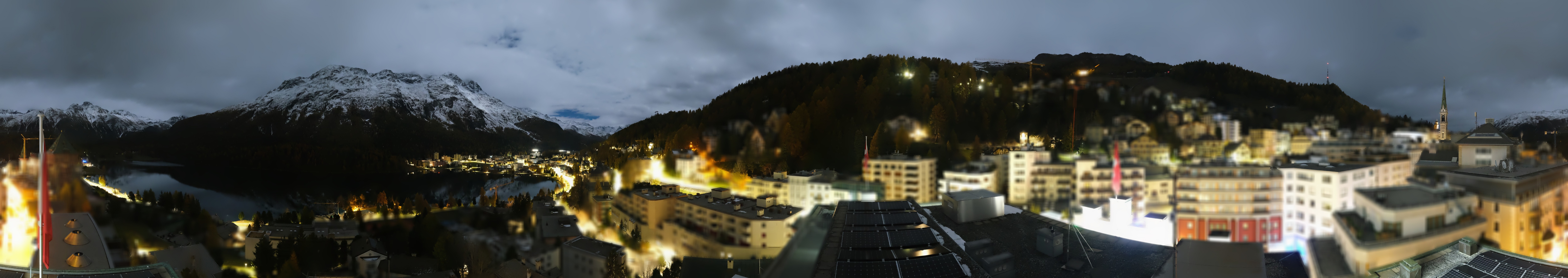 Archiv Foto Webcam St. Moritz Dorf II Ausblick Hotel Schweizerhof Richtung St. Moritz Bad
