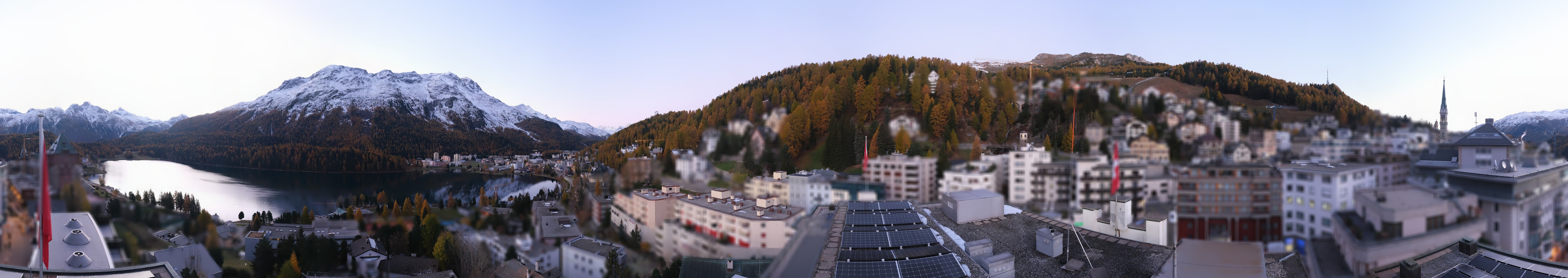 Archiv Foto Webcam St. Moritz Dorf II Ausblick Hotel Schweizerhof Richtung St. Moritz Bad
