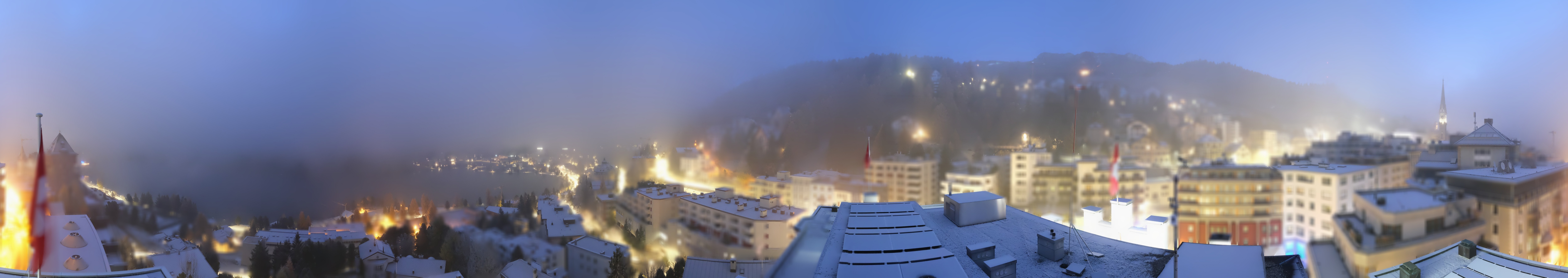 Archiv Foto Webcam St. Moritz Dorf II Ausblick Hotel Schweizerhof Richtung St. Moritz Bad