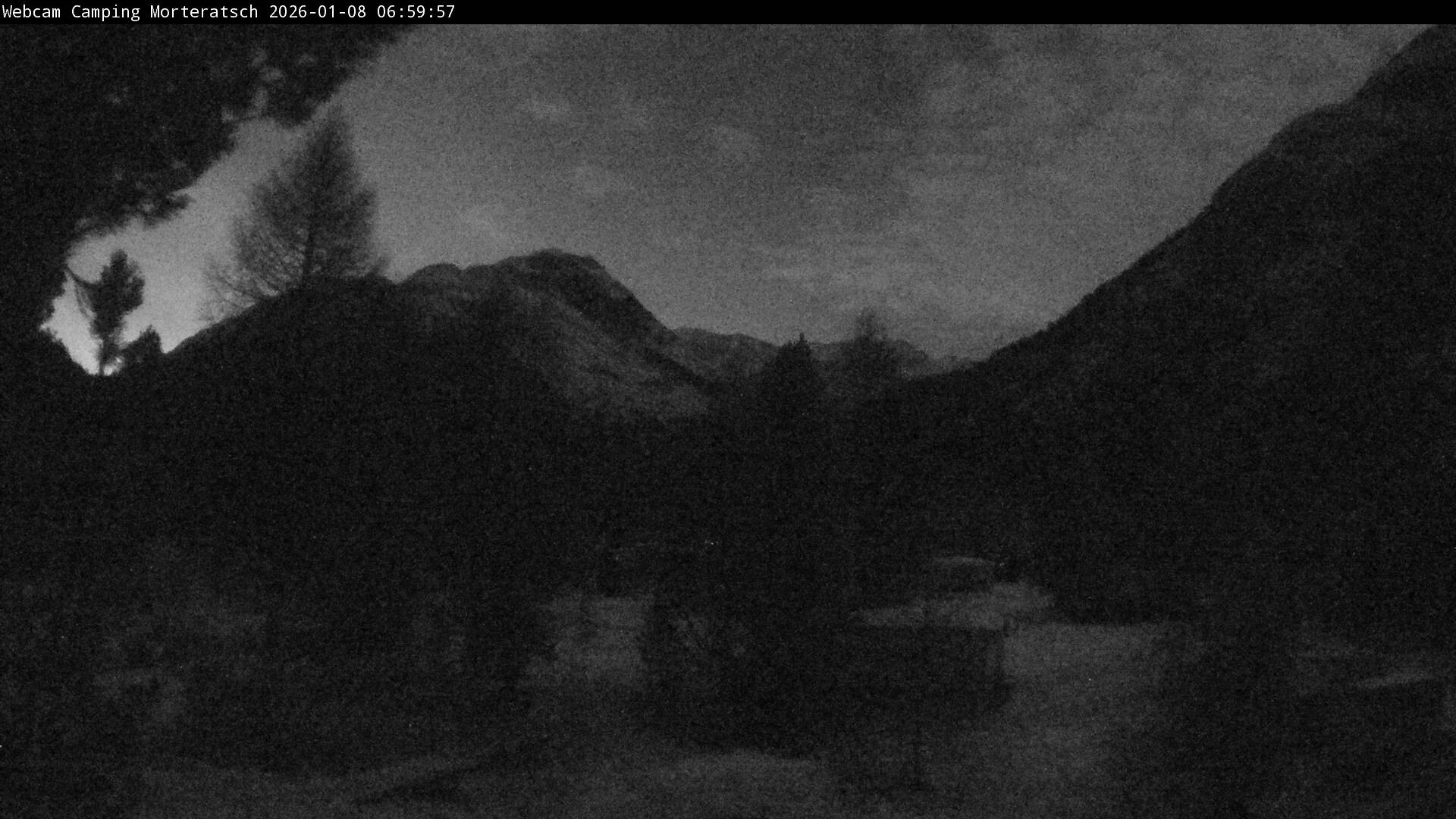 Archiv Foto Webcam Blick Campingplatz Morteratsch
