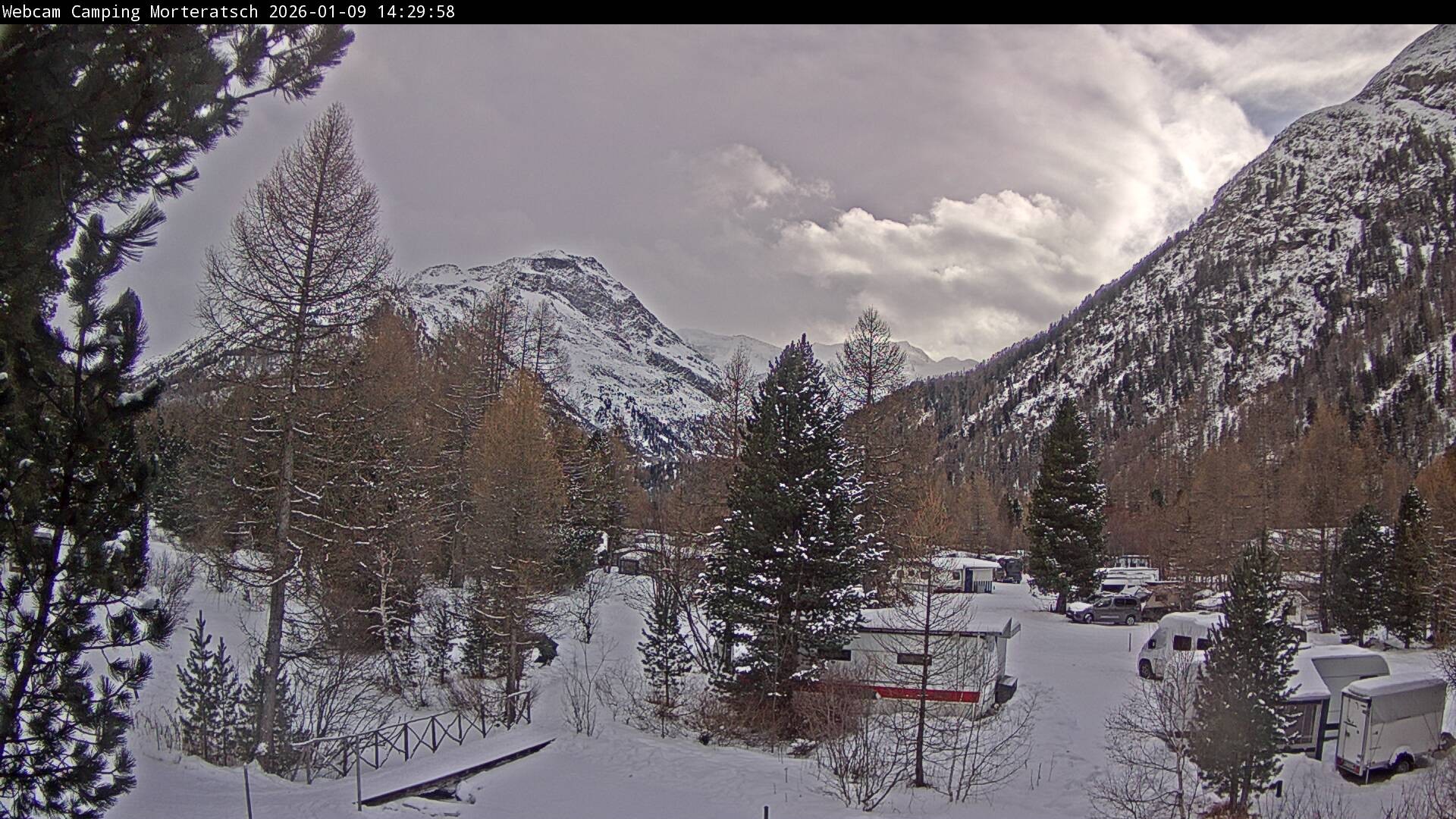Archiv Foto Webcam Blick Campingplatz Morteratsch