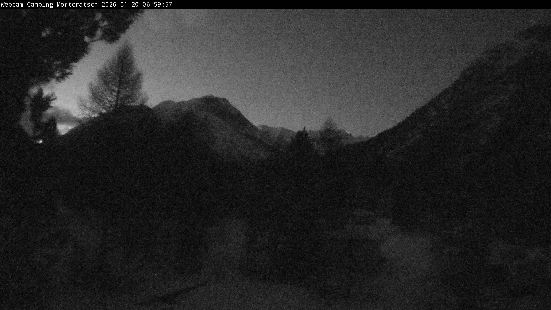 Archiv Foto Webcam Blick Campingplatz Morteratsch