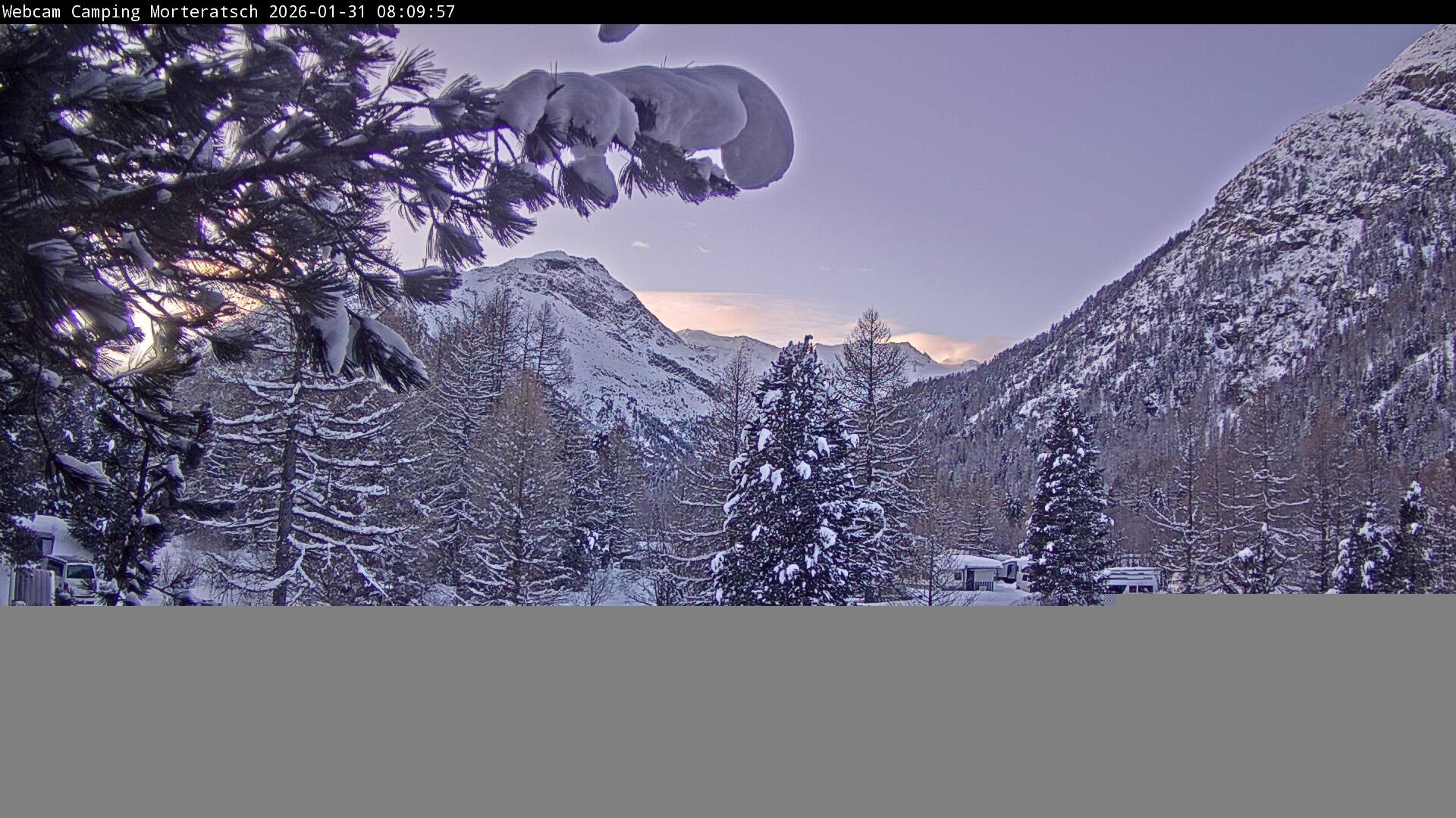 Archived image Webcam Morteratsch camping area, Engadin