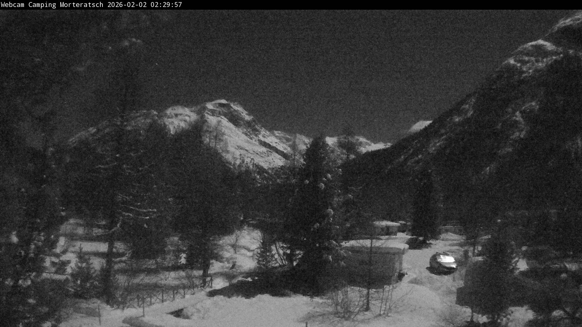 Archiv Foto Webcam Blick Campingplatz Morteratsch