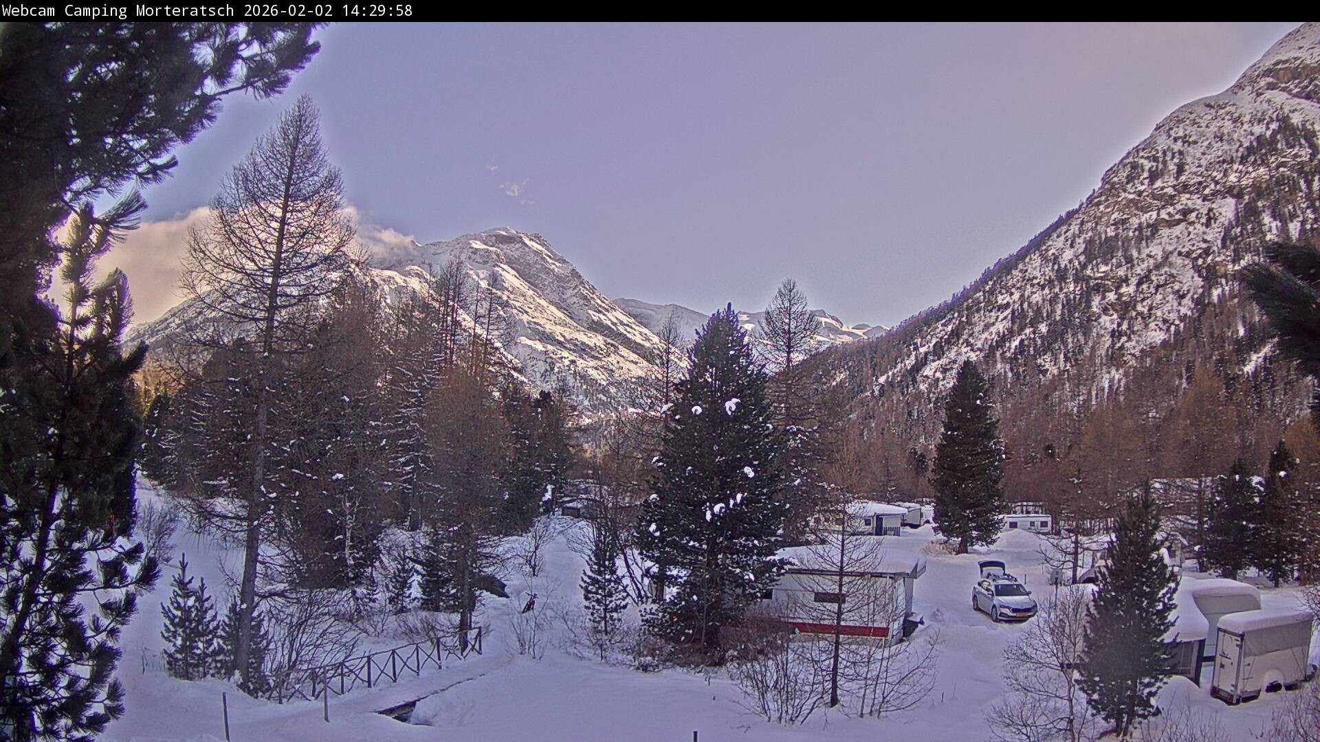 Archiv Foto Webcam Blick Campingplatz Morteratsch