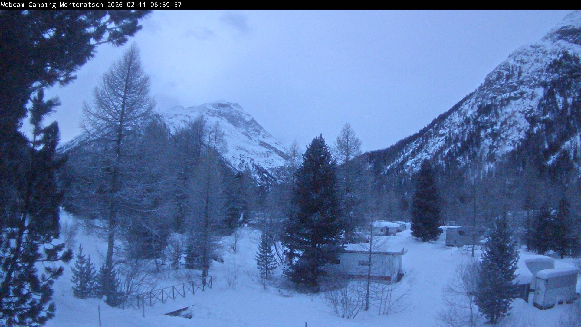 Archived image Webcam Morteratsch camping area, Engadin